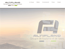 Tablet Screenshot of groupe-altiplano.com